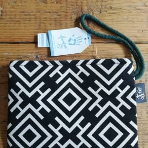 Tas Africanos zwart/wit met groen