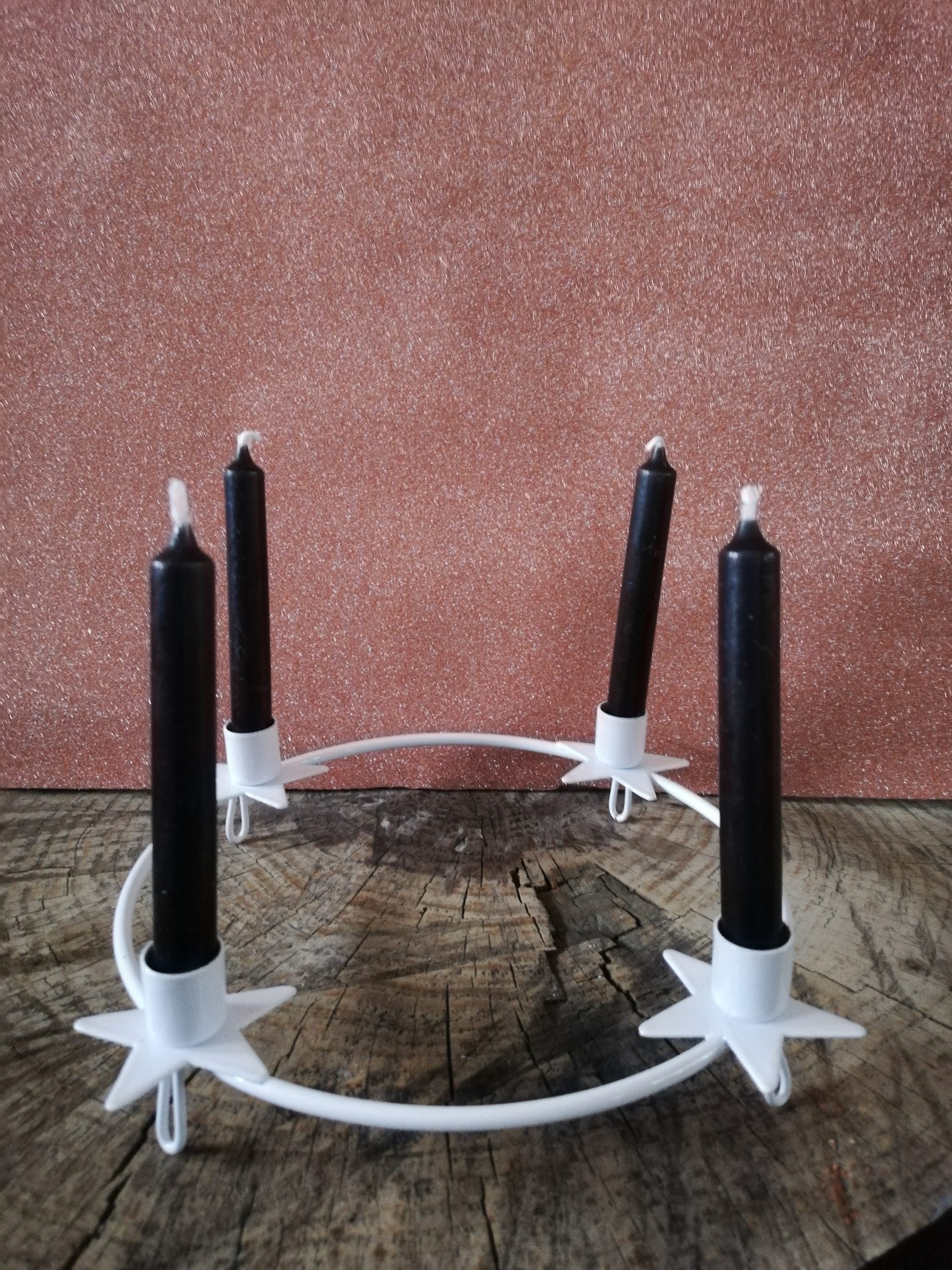 Kaarsenring wit 21 cm