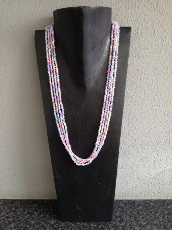 Ketting glaskraal multi