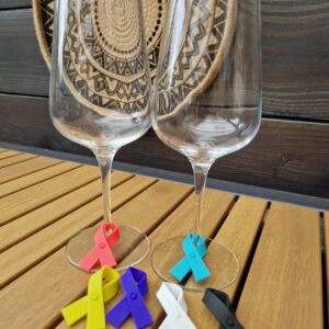 Wijnglasmarker strik Perfect voor Borrels en Feestjes