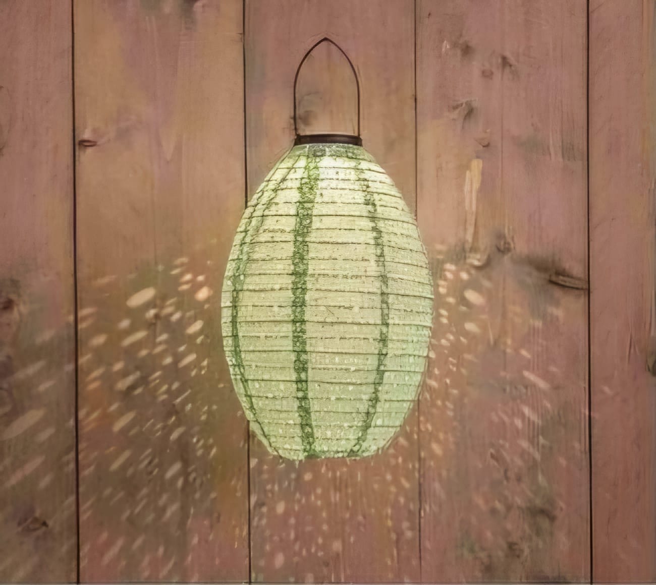 Solar lampion L groen