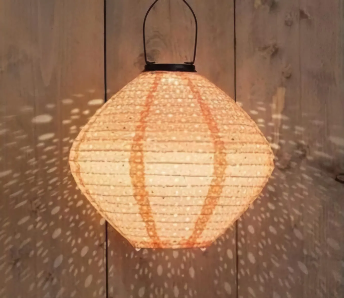 Solar lampion M koraal