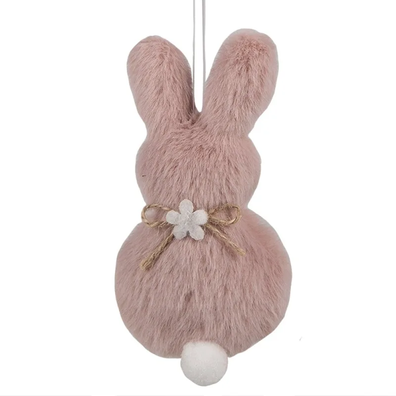 Paashanger konijn fluffy roze