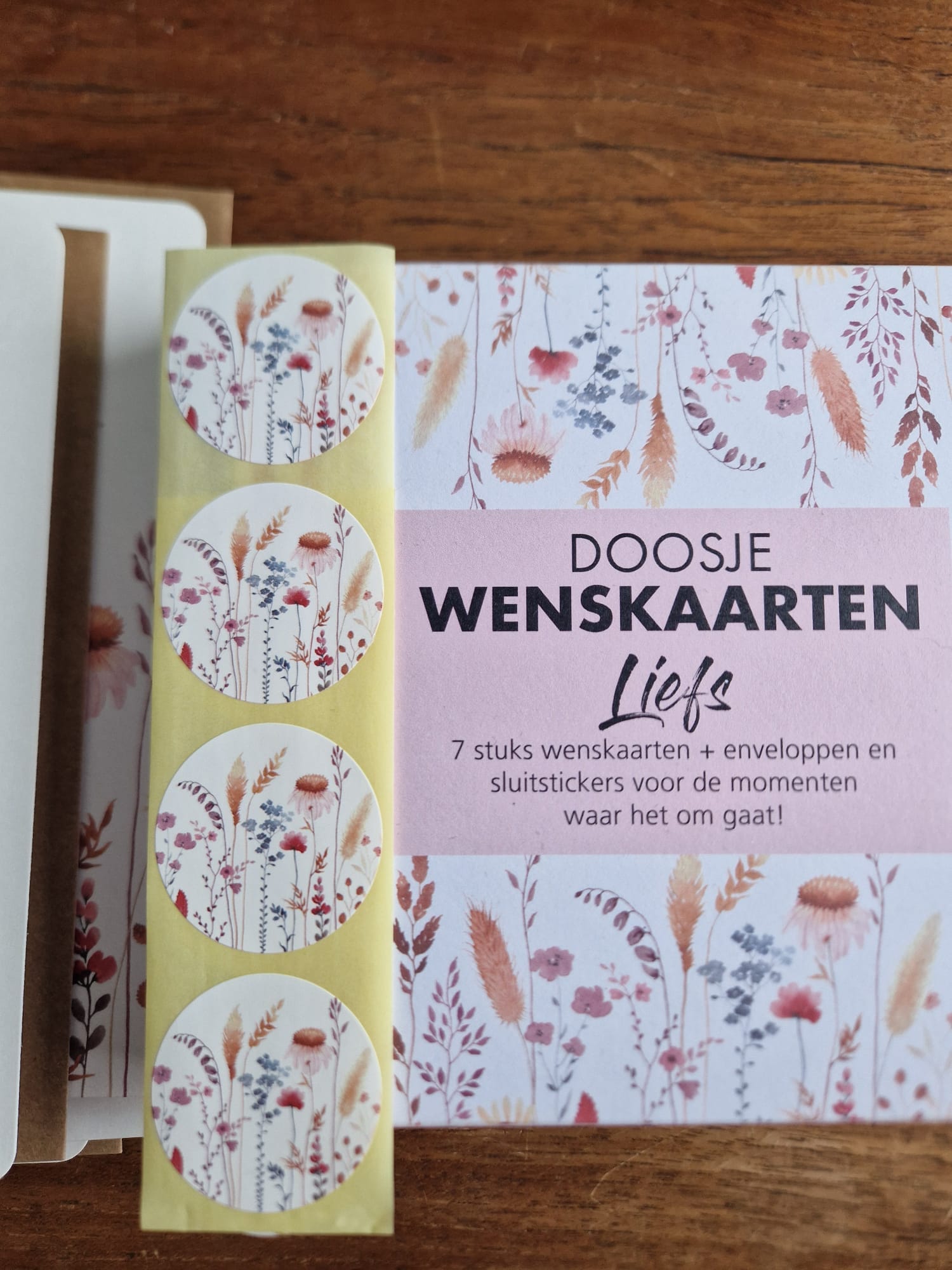 Kadodoosje wenskaarten Liefs