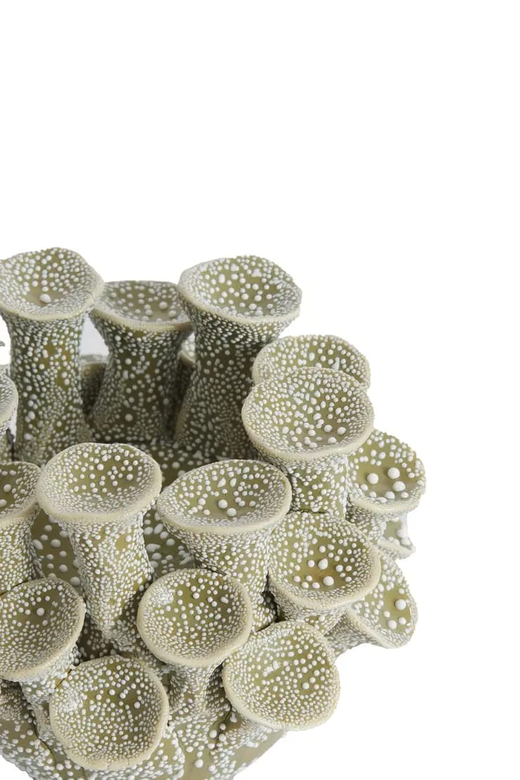 Theelicht Delara olijfgroen