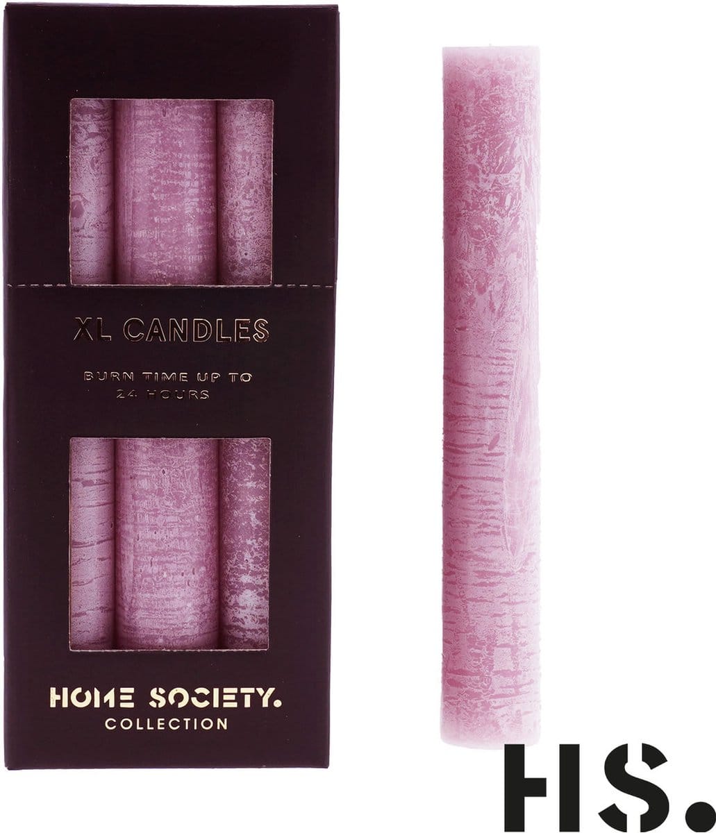 Kaars roze XL