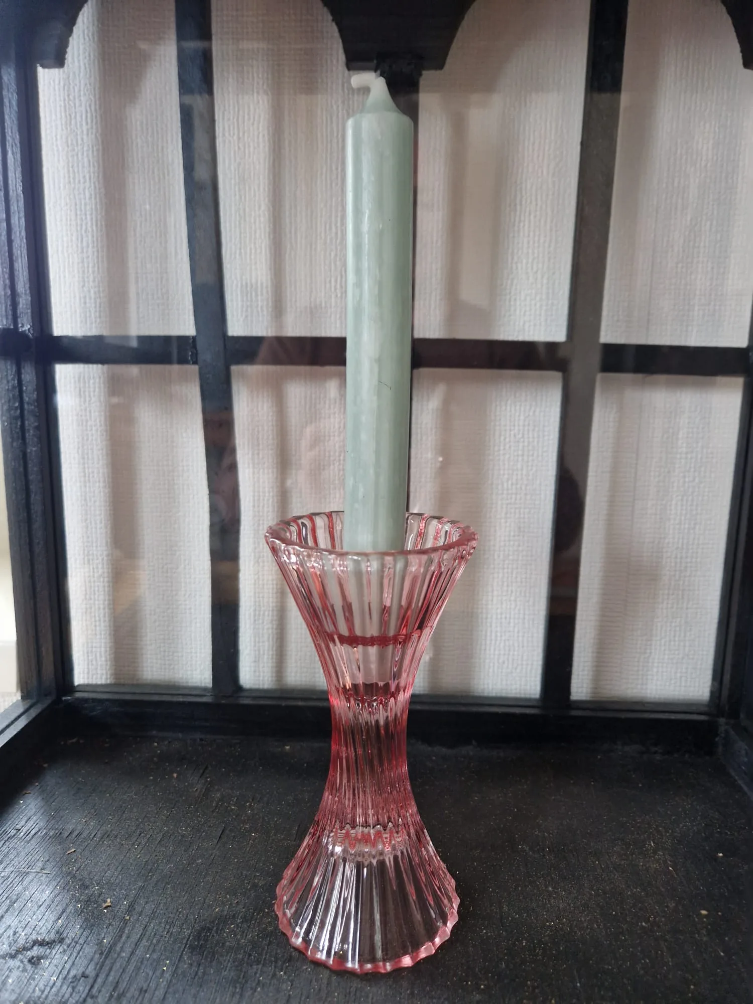 Kandelaar roze 14