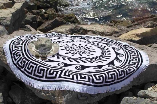 Roundie luxe black white